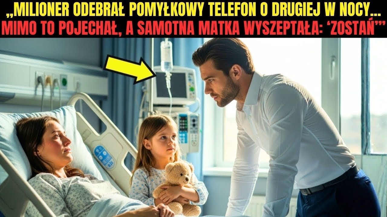 'Milioner odebrał zły telefon o 2 w nocy… mimo to pojechał, a samotna matka szepnęła  'Zostań' '