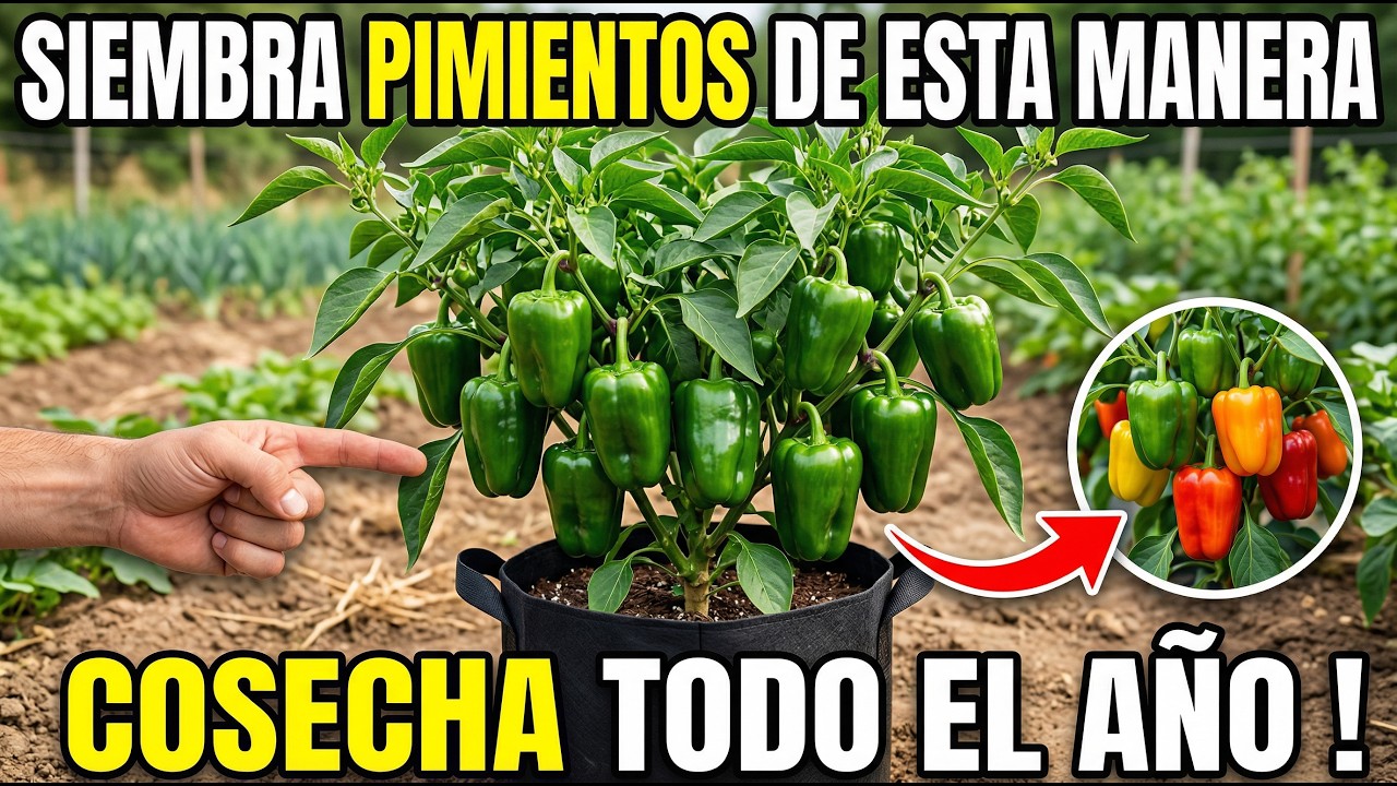 Siembra Pimientos De Esta Manera: Cosecha Frutos Todo El Año, Ellos No Quieren Que Lo Sepas !