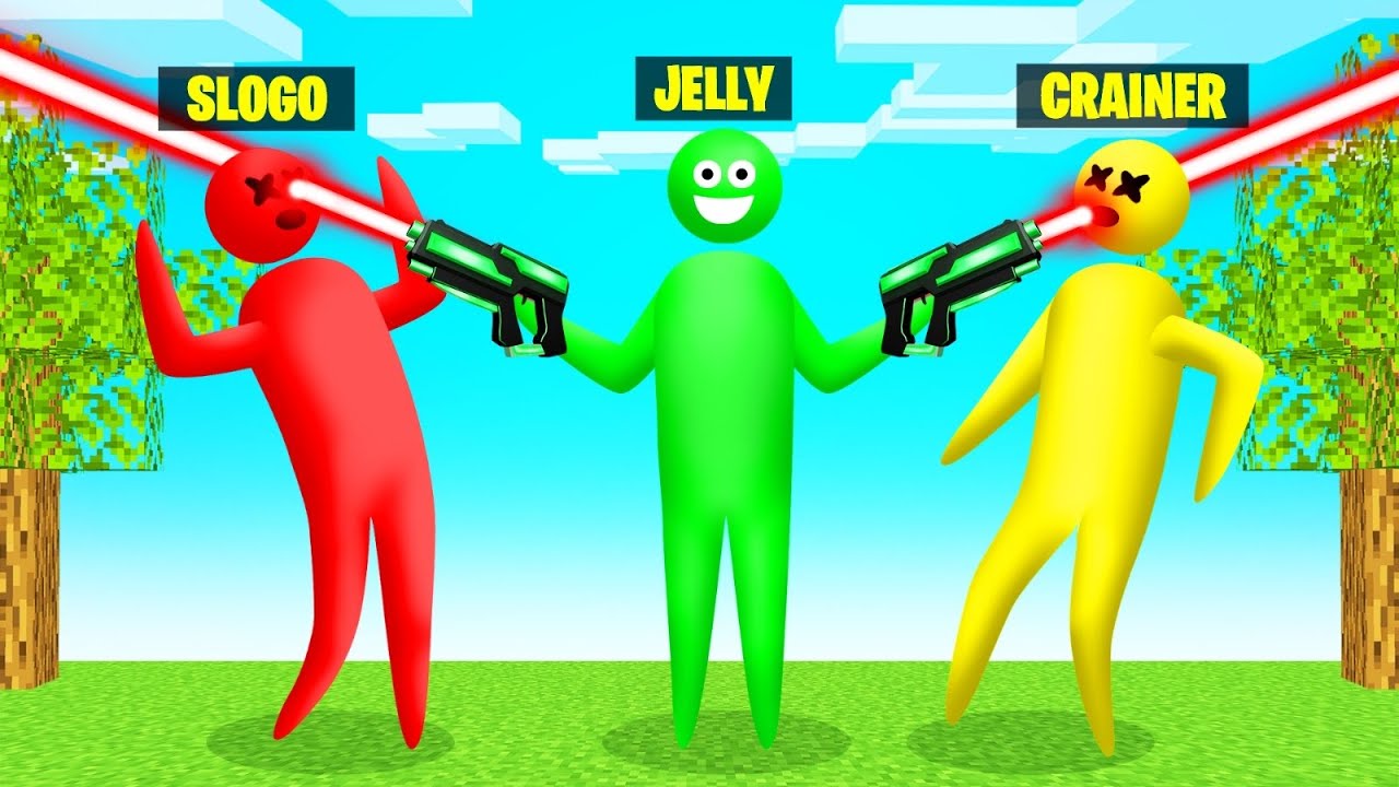 Playing A STICK FIGHTER GAME In MINECRAFT!