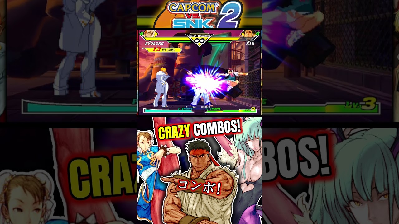[Capcom vs SNK 2] CAPCOM P-Groove Combos!