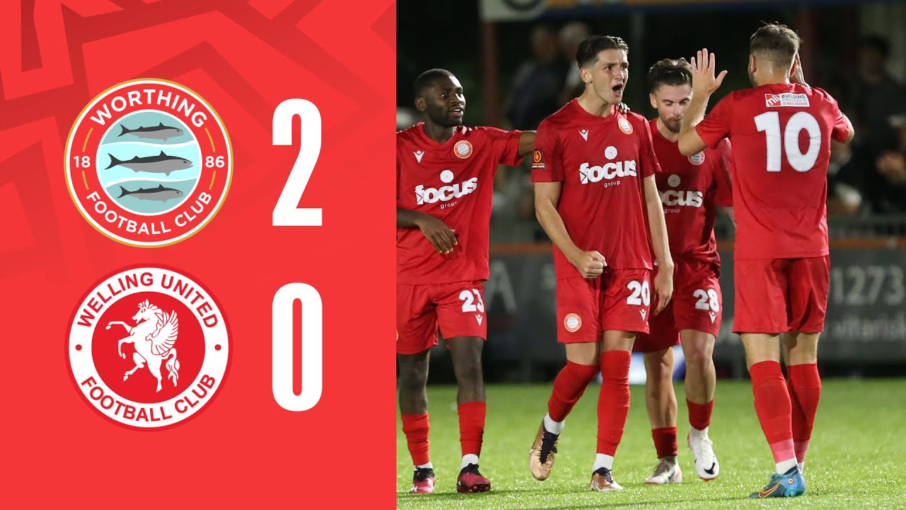 Aguiar STUNNER secures the win | Worthing 2 Welling United 0 | Highlights