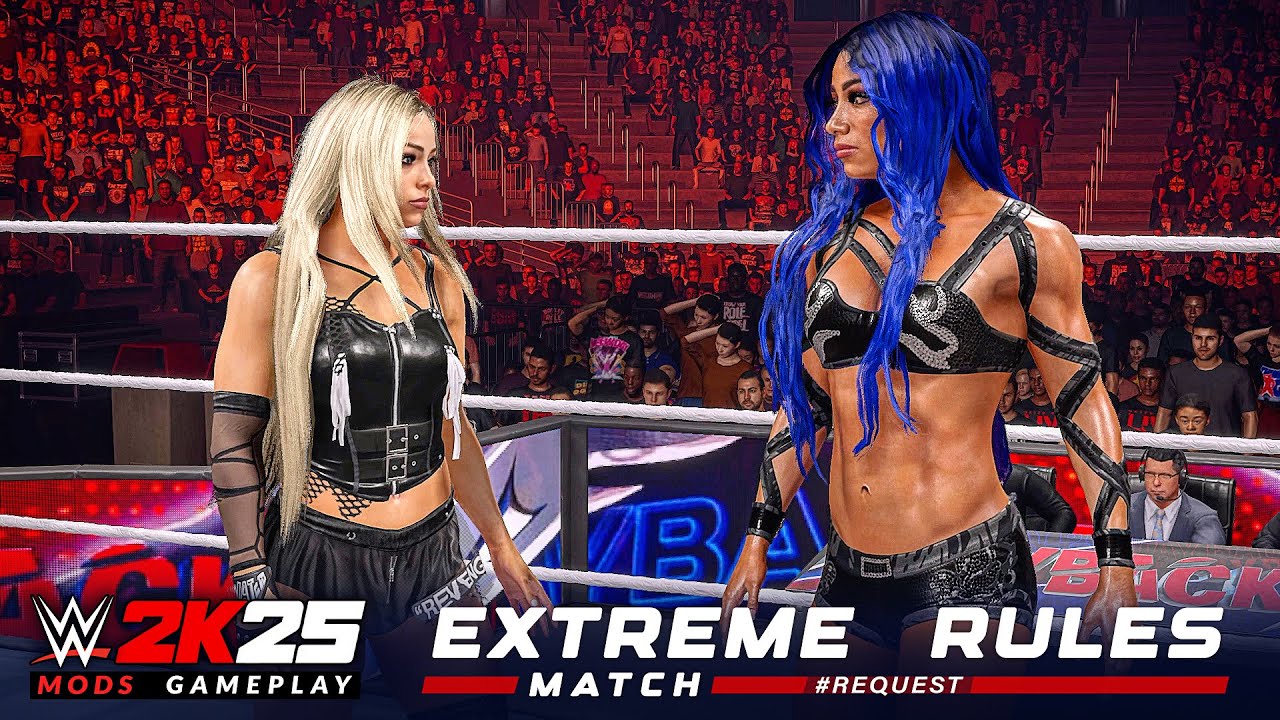WWE 2K25 Liv Morgan vs Sasha Banks Extreme Rules Match!