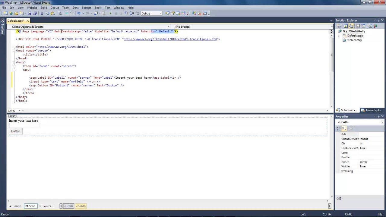 Visual studio 2010 - vb.net Lesson #1 Call textfield value to display message