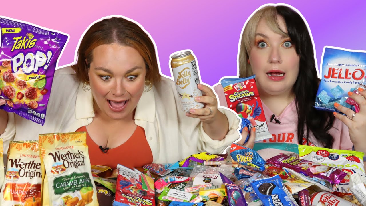 BOUFFE LOUCHE : On goûte à des bonbons et snacks américains |  2FILLESORDINAIRES