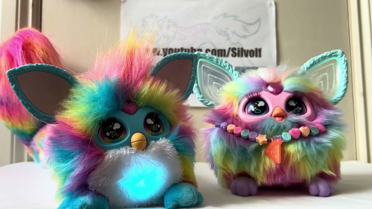 DJ Furby and Furby 2023 Interaction and Comparison