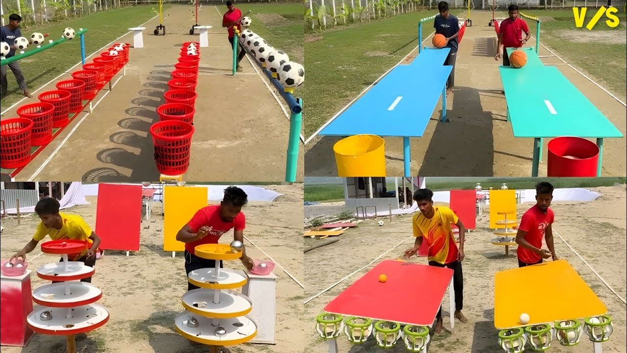Football vs Ball Competition 🤔 || Who Will Win ? | Amazing Video 🔥 | Wait For End 👀/ Sahil Challenge