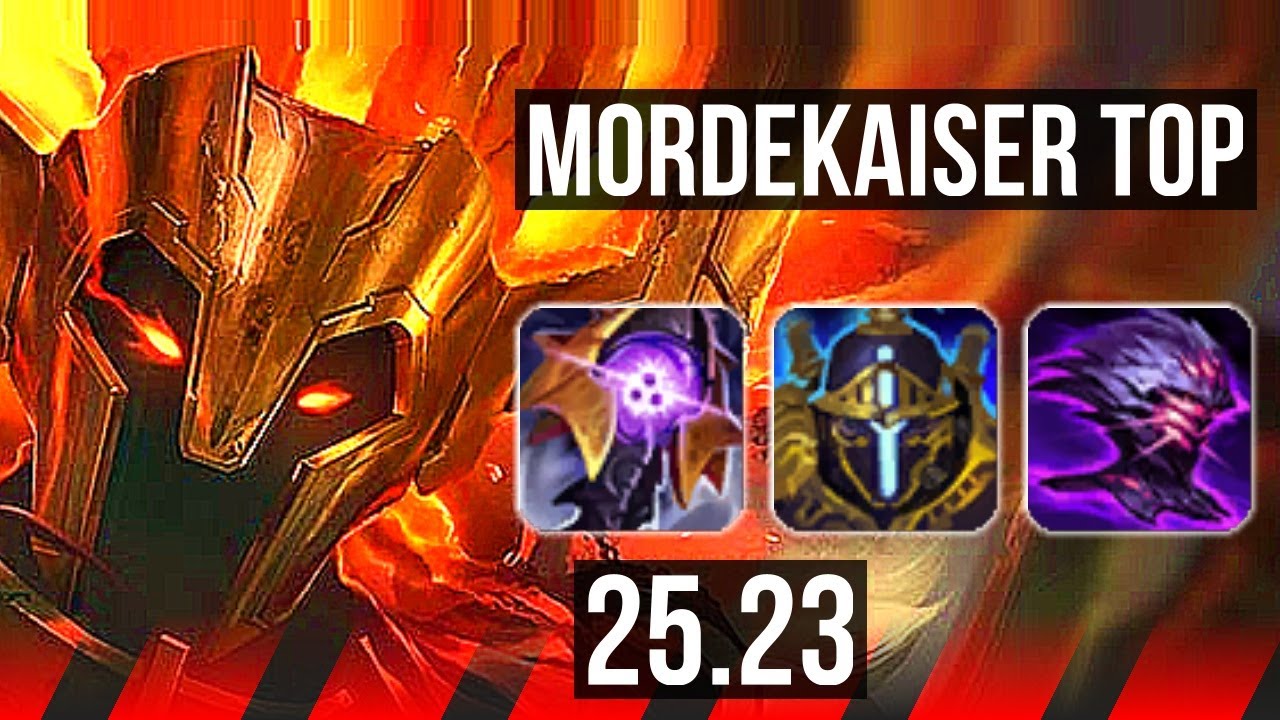 MORDEKAISER vs RENEKTON (TOP) | 7 solo kills, 13/3/9, 44k DMG | KR Master | 25.23