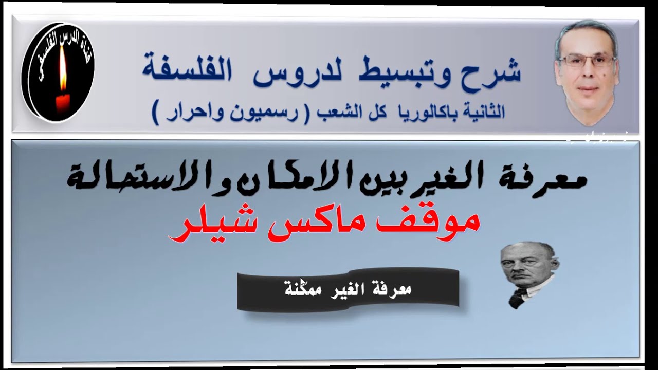 معرفة الغير بين الامكان والاستحالة موقف شيلر