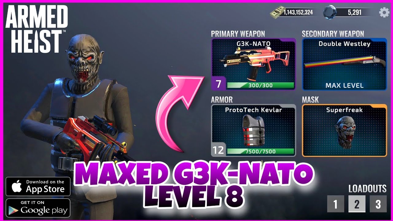 Max Level 8 G3K-NATO Epic🔥 Gameplay| Armed Heist