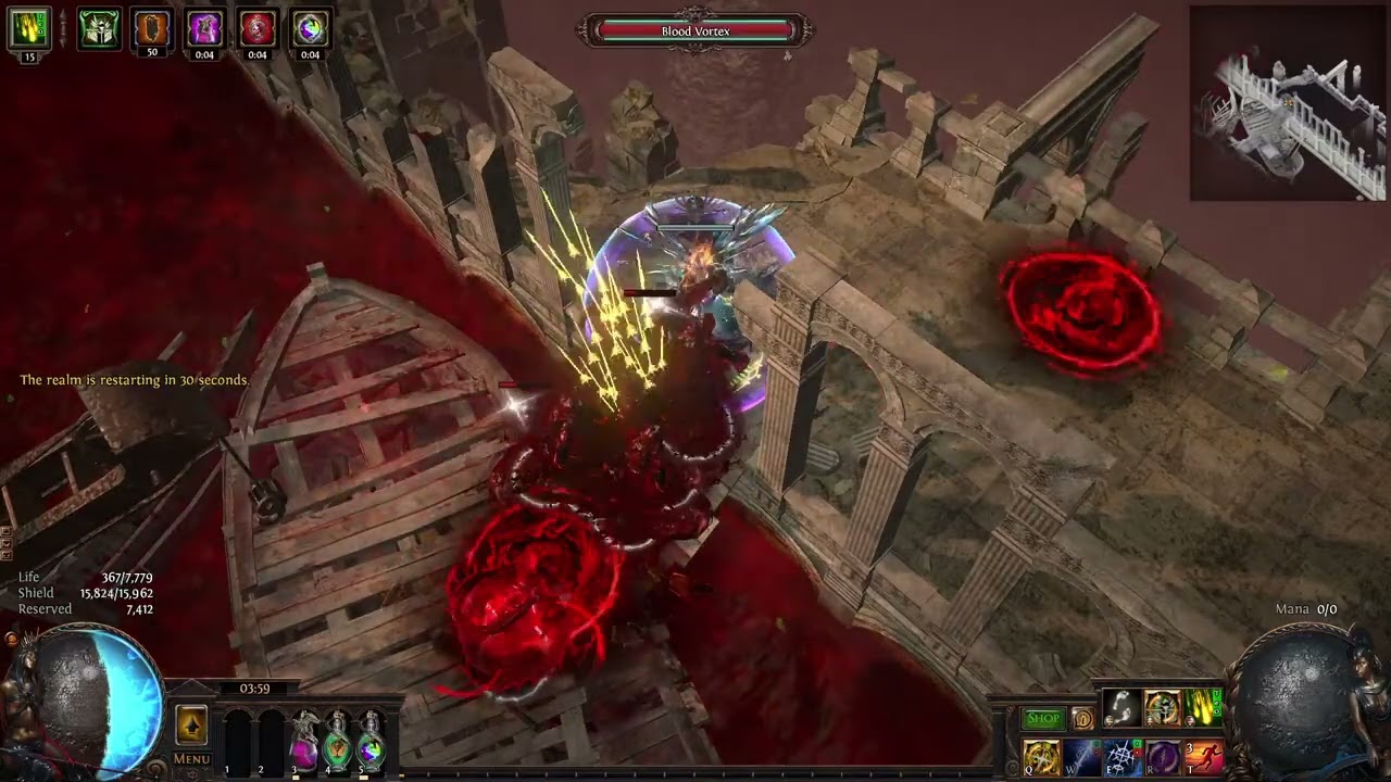 [fix in 3.24]Path of Exile: Rain of Arrow of Artillery trap with sunblast interaction