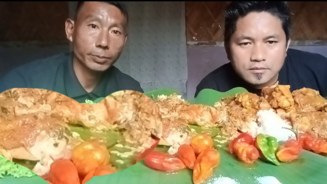 Special Mukbang with ongchiulam ,chicken, king chilli, mustard leaf.@ongchiulam2524