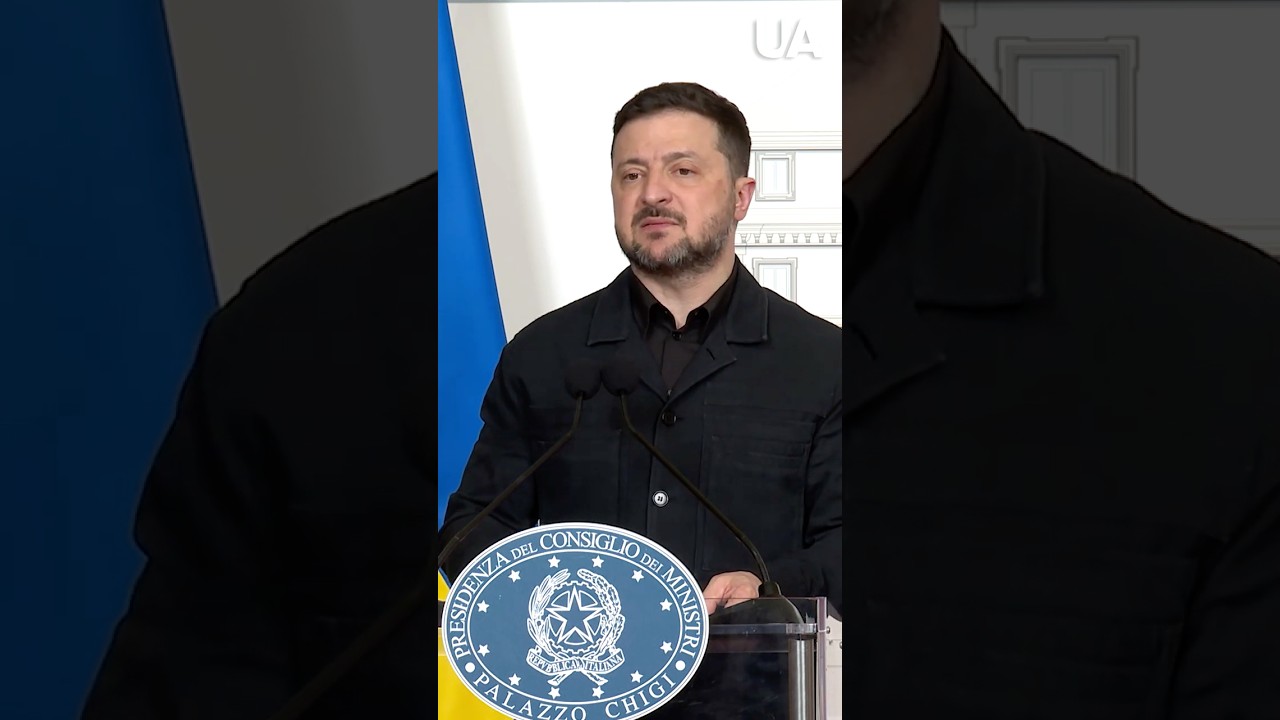 Zełenski: Ważne jest r&oacute;wnież utrzymanie presji na Rosję #shorts