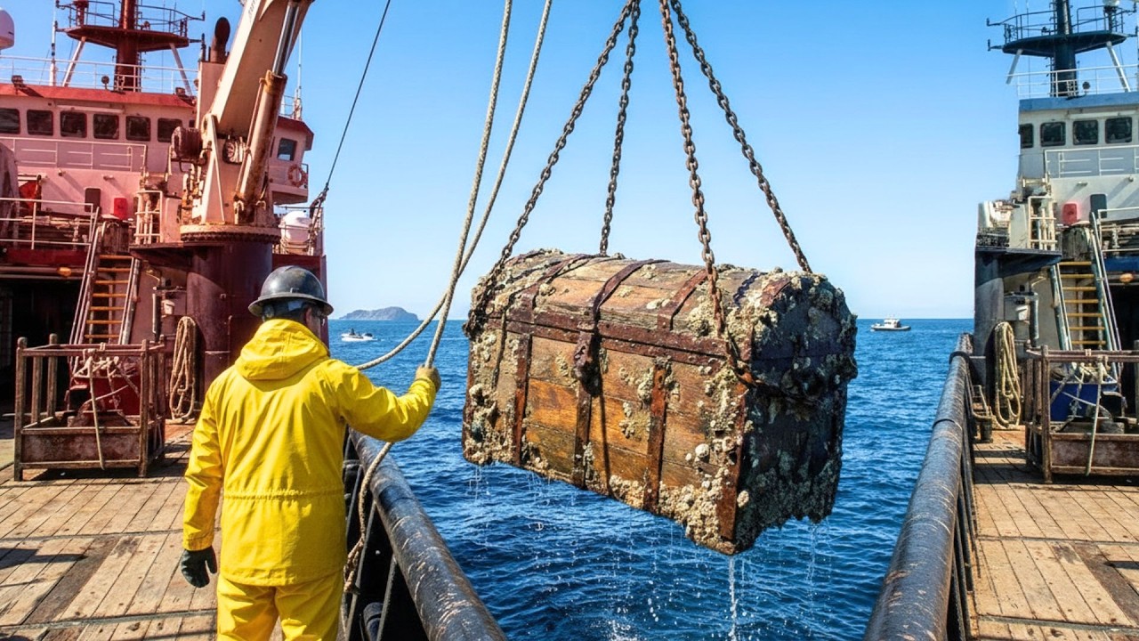 WE RETRIEVED A LOCKED TREASURE CHEST FROM THE DEEP OCEAN