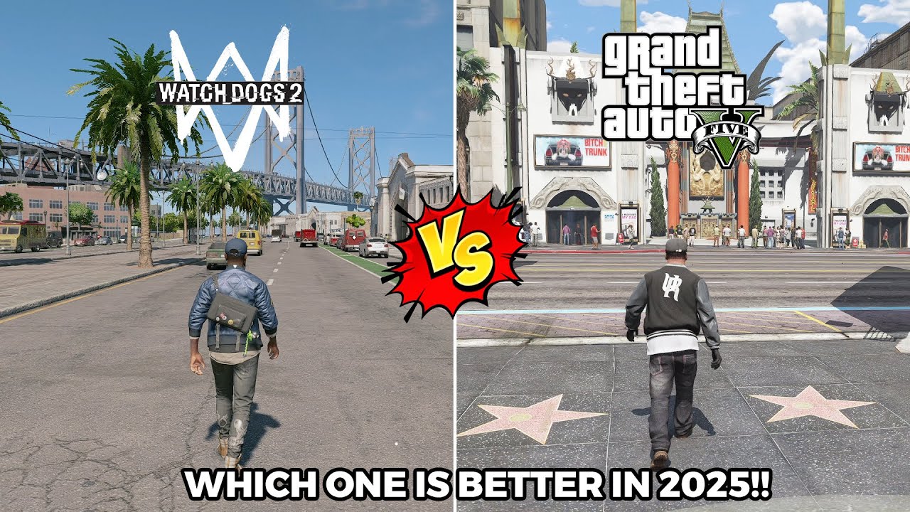 GTA 5 vs Watch Dogs 2 - Physics and Details Comparison