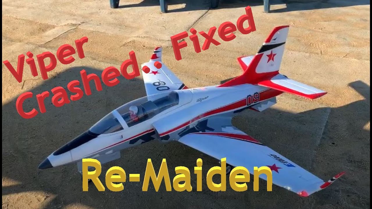 Eflite Viper Crashed, Fixed, Re-maiden Flight | 8HrToGo