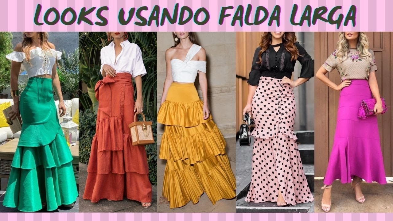 FALDAS LARGAS LOOKS🤩LONG SKIRTS