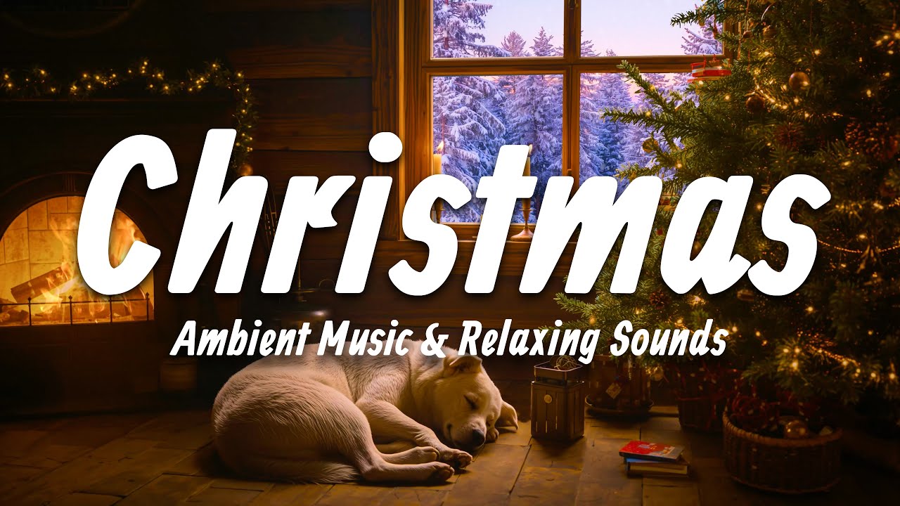 Christmas Music Fireplace 🎄 Christmas Background Music 🔔 Relaxing Christmas Music