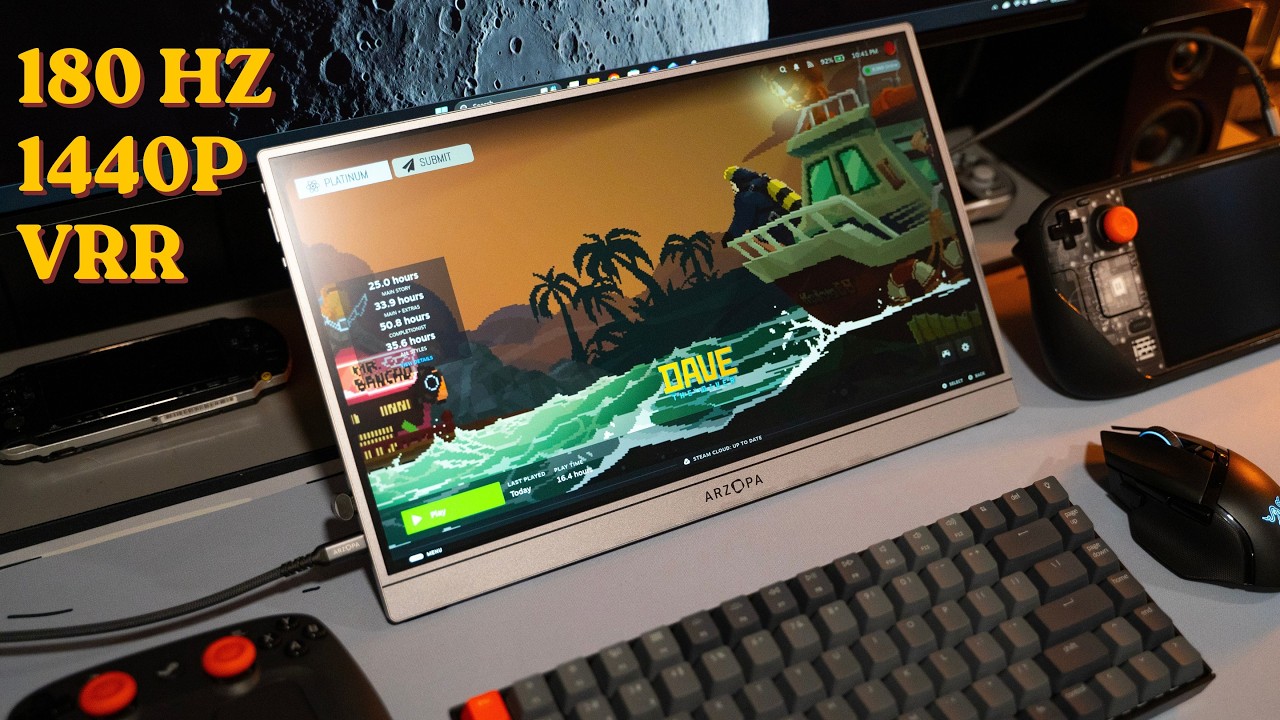 This Portable Monitor Is a Perfect Match for Handheld Gaming | Arzopa Z3FC