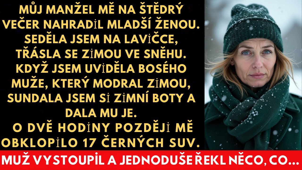 Na zmrzlé lavičce dala své teplé boty cizinci — aniž tušila, že je to miliardář…