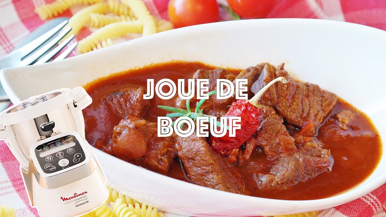 Recettes Companion  — JOUE DE BOEUF AU VIN ROUGE