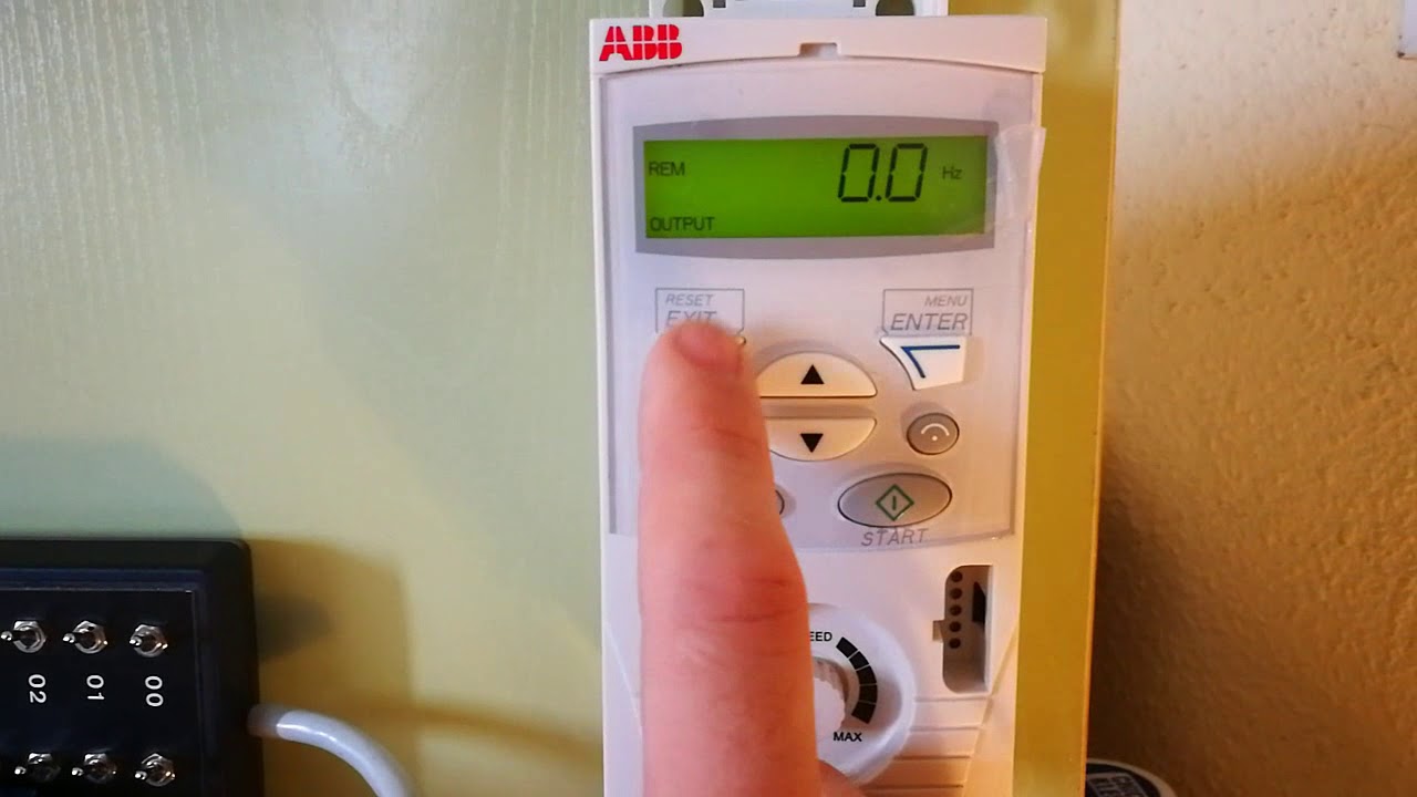 Configuración Variador ABB ACS150