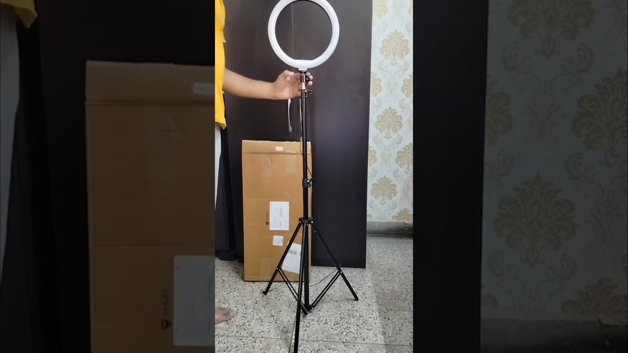 TYGOT 10 inches LED  Ring Light with Tripod unboxing