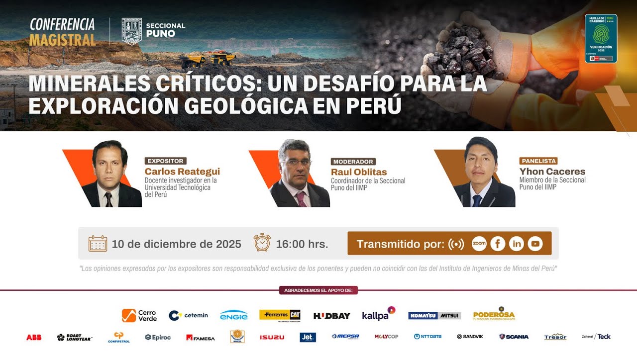 Minerales críticos: Un desafío para la exploración geológica en Perú