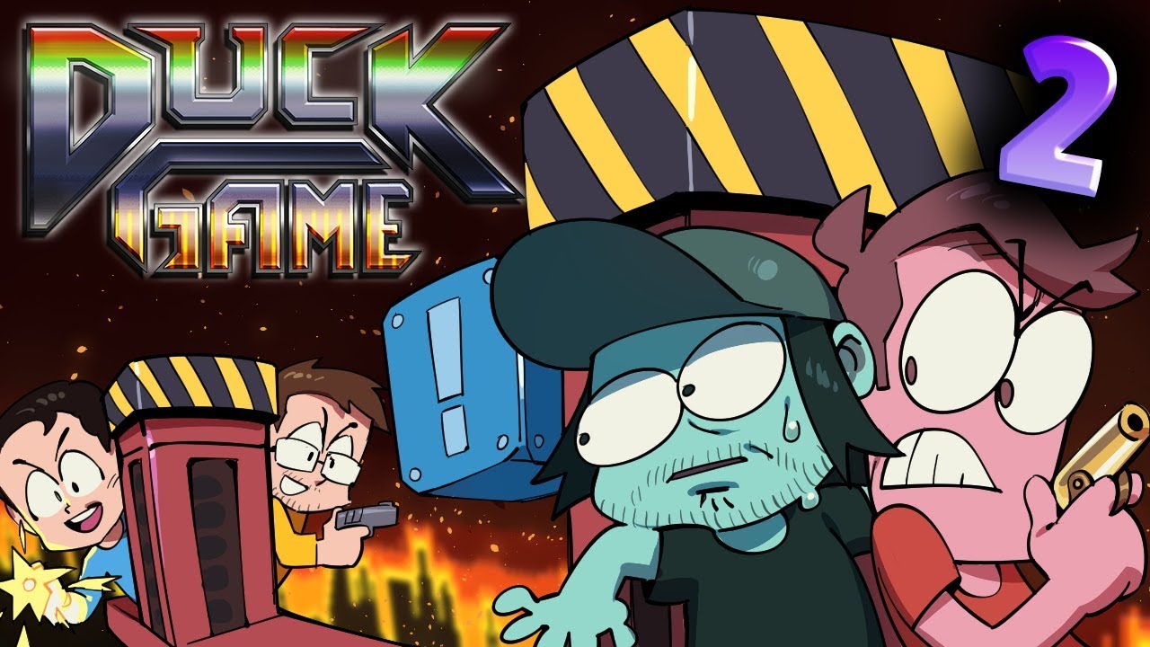 SuperMega & Pals Play DUCK GAME - EP 2: Smoking Pole