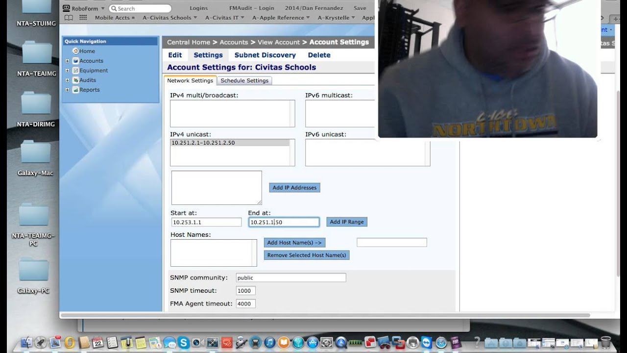 MacOS Safari - FMAudit Add and IP Range - iOSGenius