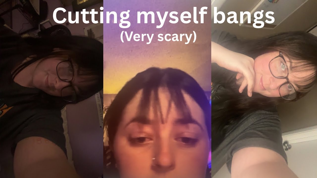 I finally crashed out and cut my own bangs