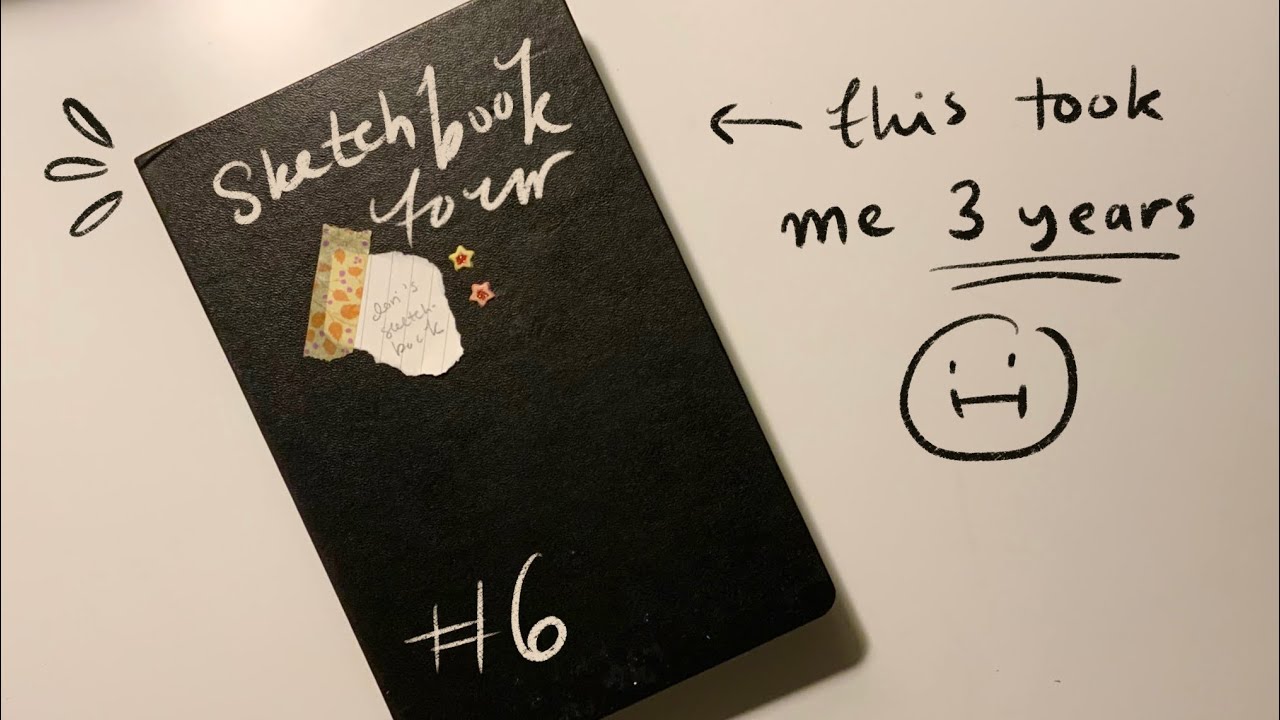 sketchbook tour ✨ the one that took me 3 years to complete… 2022-2025