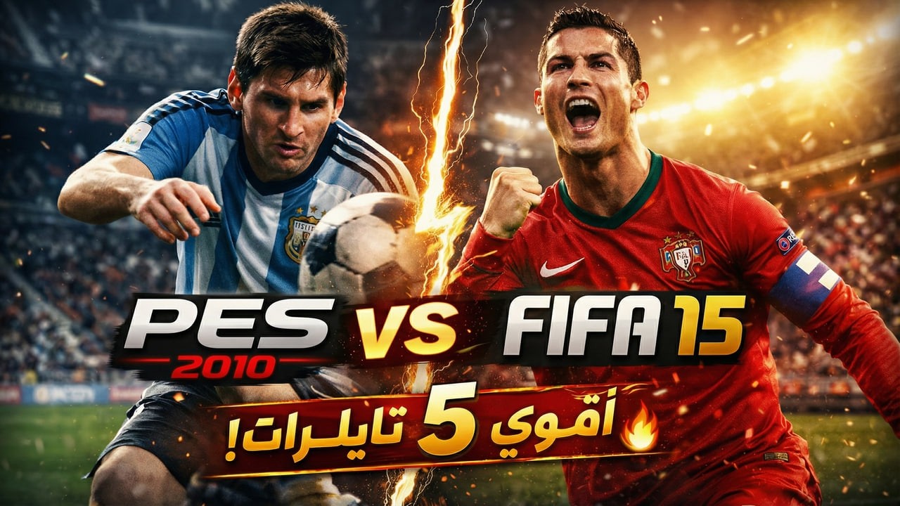أفضل 5 تايلرات في تاريخ PES ضد FIFA | من قدّم الإعلان الأقوى؟ 👀🔥