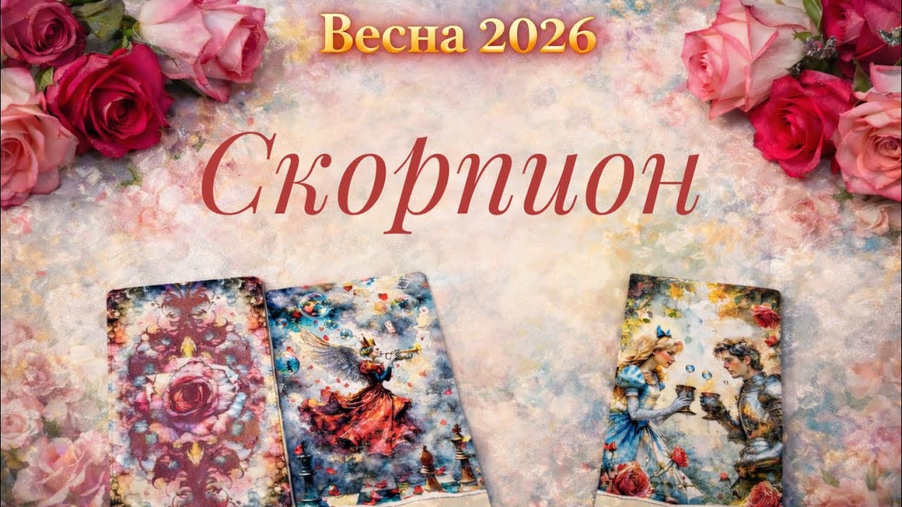 Скорпион ♏️ Таро прогноз на весну 2026