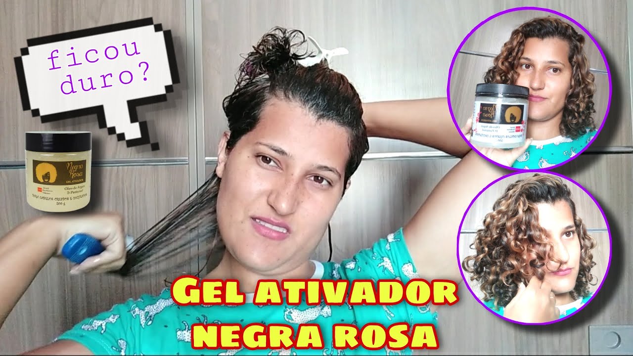 🦁 Gel Ativador NEGRA ROSA | Cabelo cacheado