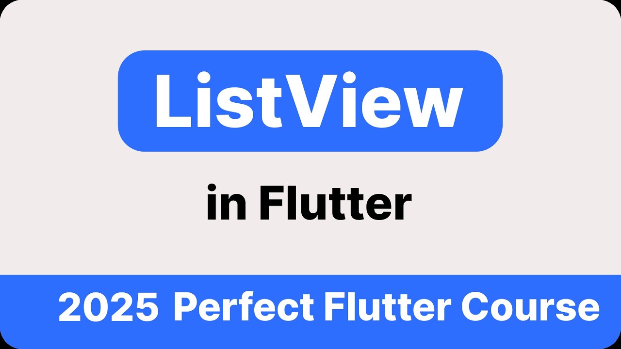 Ep 16 | What is ListView and its Components in Flutter | Flutter Widgets