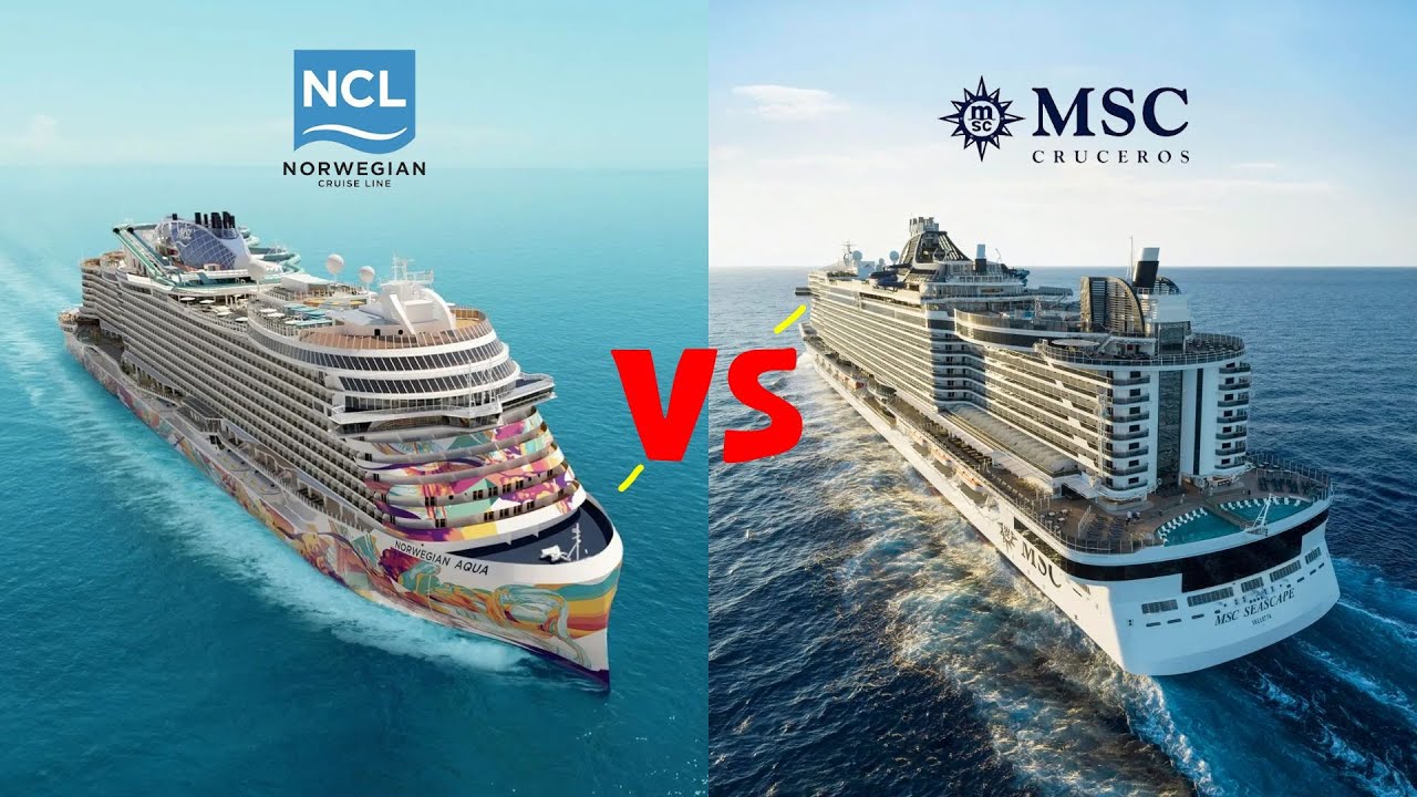 La Batalla de los cruceros MSC vs NCL: ¿Cuál es Mejor?