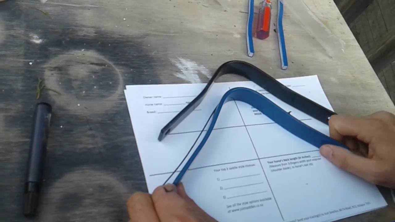 Saddle fitting pt2  (tracing wither template & selecting gullet plate)