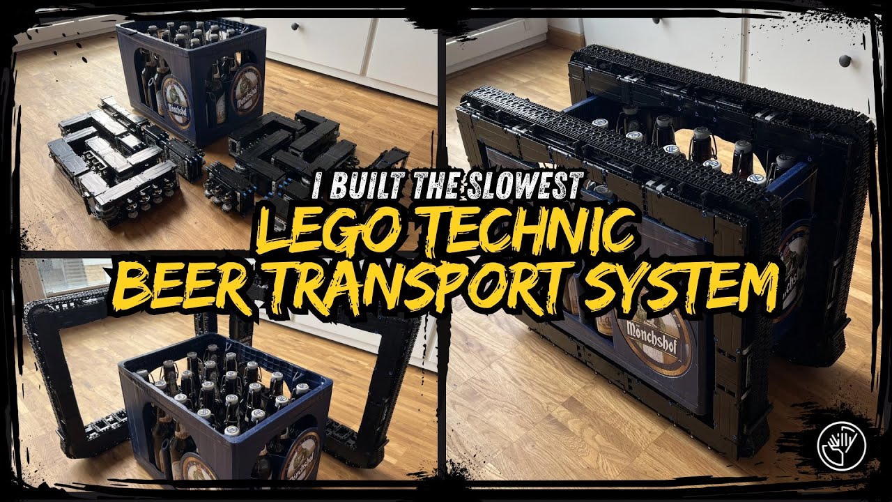 I Build the Slowest Beer Transport System | Lego Technic 