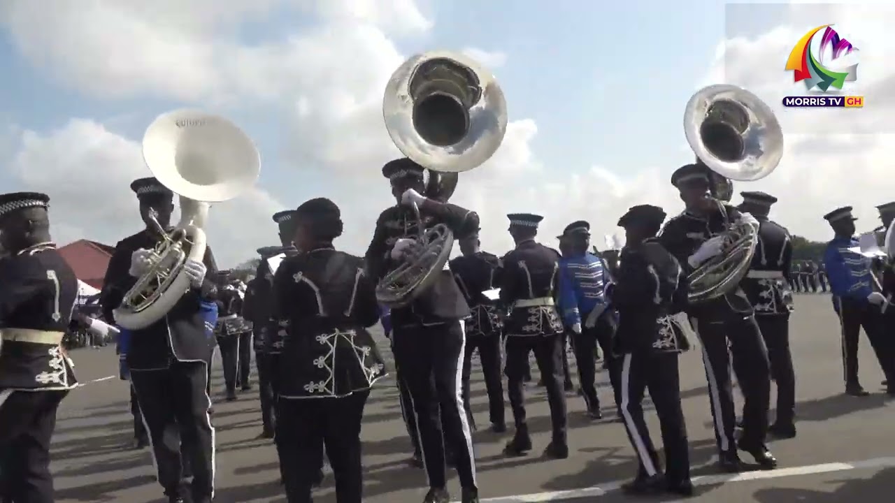 GHANA POLICE BAND BEAUTIFUL SHOWDOWN AT JUST ENDED ACP PASSING OUT