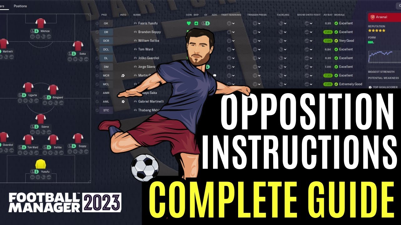 OPPOSITION INSTRUCTIONS IN FM23 - A COMPLETE GUIDE!