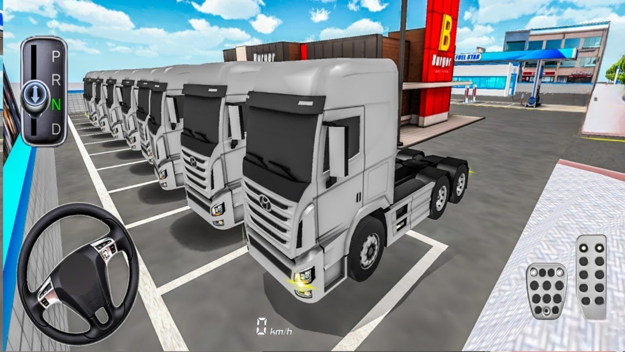 Collect All New Hyundai Heavy Xcient truck parking in Gas station#2–3d driving class simulator 2026
