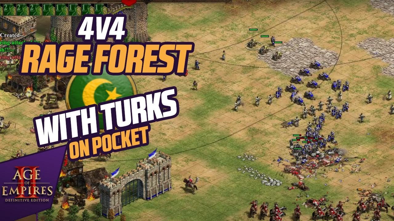 4v4 Rage Forest with Turks Janissaries!