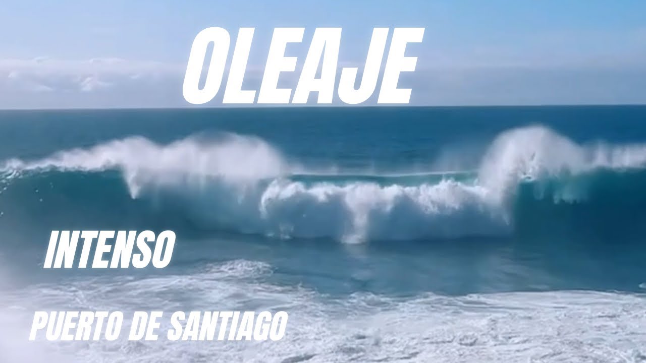 Caza de oleaje intenso Puerto de Santiago Tenerife 🌊😍