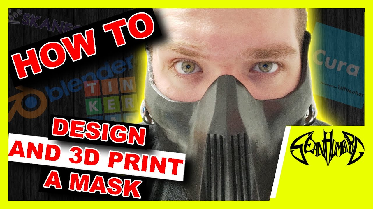 HOW TO DESIGN AND 3D PRINT A MASK: Today we will design, print, and finish a mask using a 3D printer