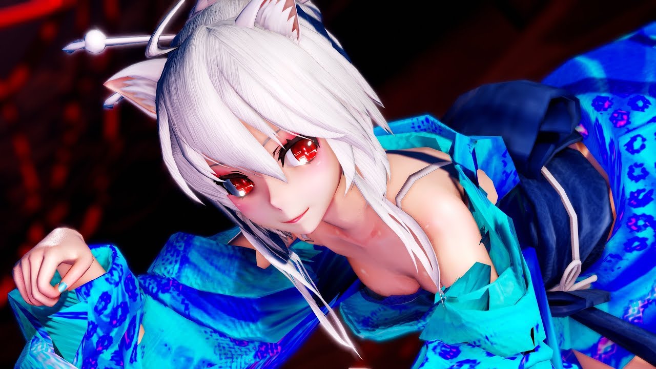 【MMD】ケモ耳ハクさんでピンクキャット/PiNK CAT