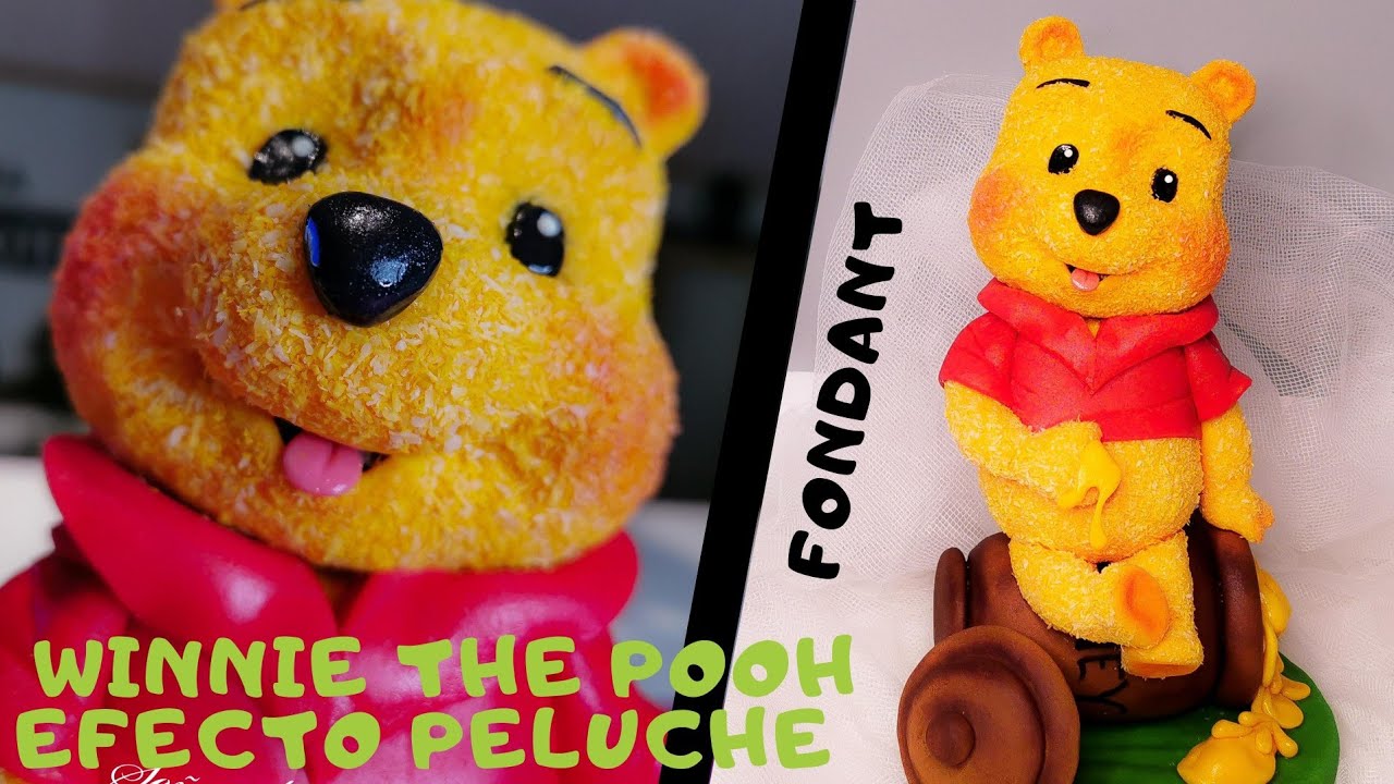Winnie The Pooh Fondant textura peluche.