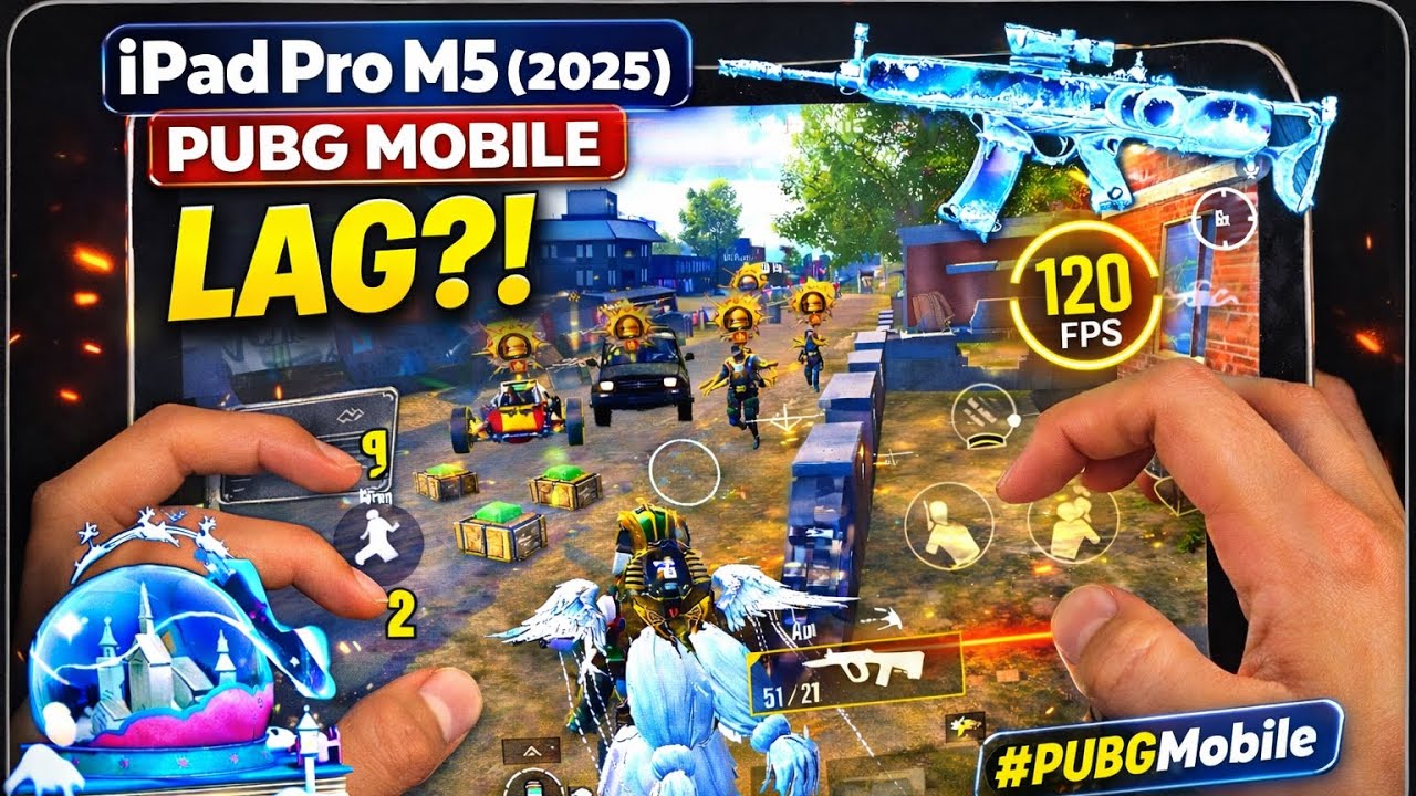 IPAD PRO M5 CHIP (2026) 120 FPS PUBG LAG TEST!! 5 Fingers Claw Handcam | PUBG MOBILE