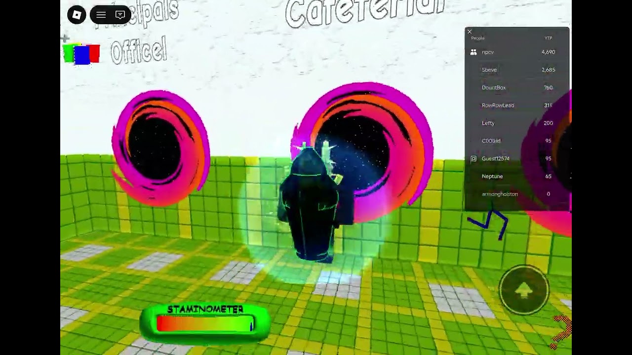 Trying to throw bsoda at grey Baldi | Baldi basis in Roblox