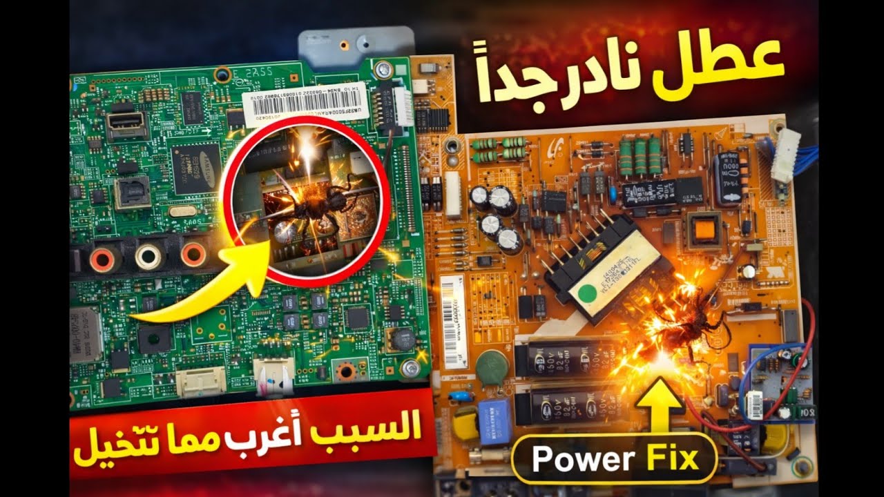 شاشة سامسونج ميتة تمامًا 😱 السبب كان مستحيل يخطر على بالك!