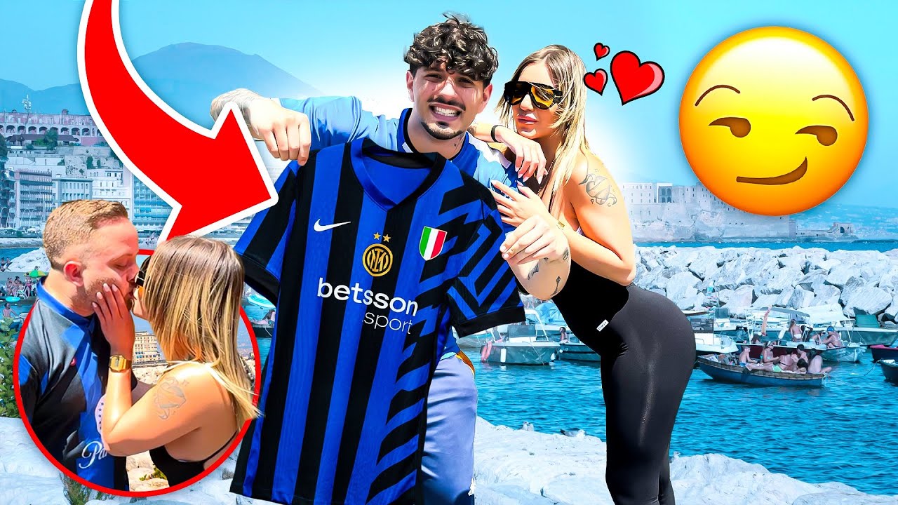 😱HO FATTO INDOSSARE LA MAGLIA DELL'INTER AI TIFOSI DEL NAPOLI PER UN BACIO (IMPENSABILE)